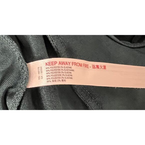 Intimately Free People Bodysuit Womens Small Green 'TURNT' Plunging Surplice - Picture 5 of 5